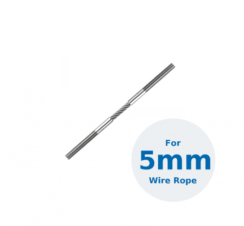 M5 Swaged Univiss Plus External Thread Ends for 5mm Rope